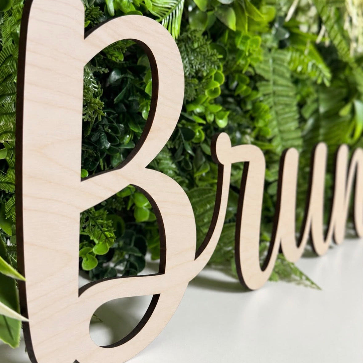 Birch Wood Name Sign
